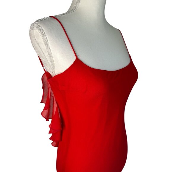 DELFI Lou Dress in Cherry Small New Womens Backless Maxi Gown - Picture 8 of 13